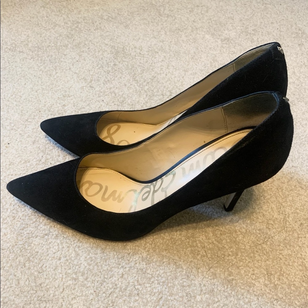 Black suede Sam Edelman Heels